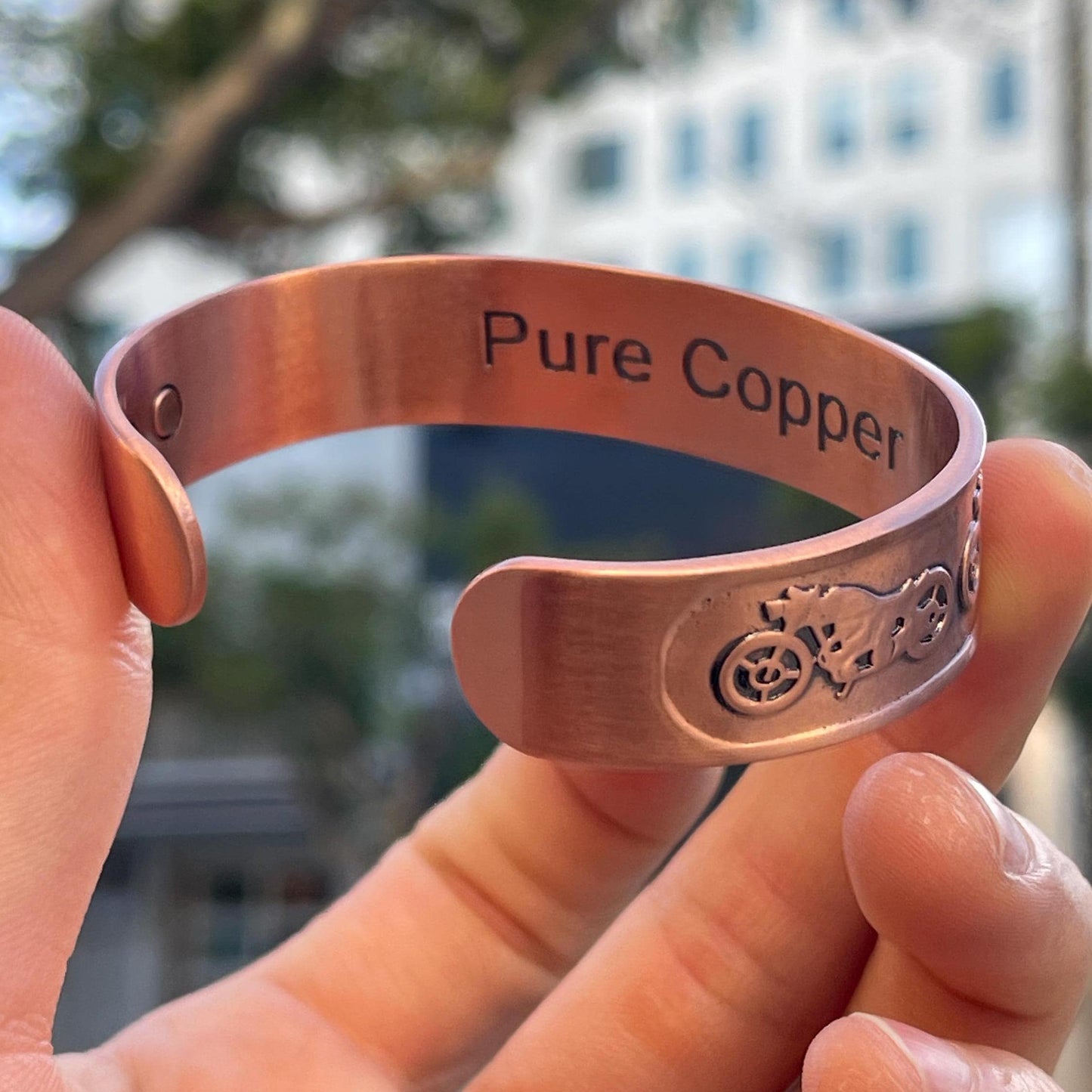 100% Pure Copper Magnetic Therapy Bracelet for Pain Relief & Healing Adjustable Style