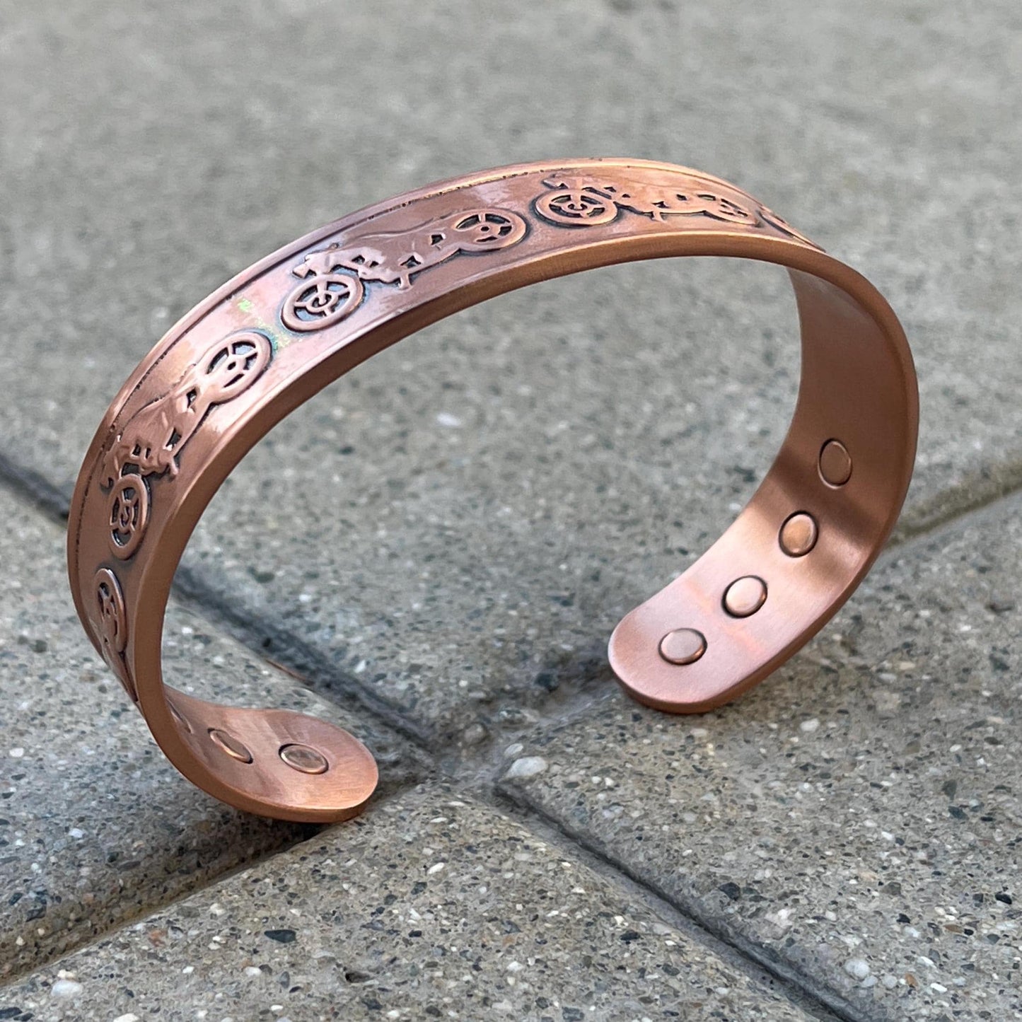 100% Pure Copper Magnetic Therapy Bracelet for Pain Relief & Healing Adjustable Style