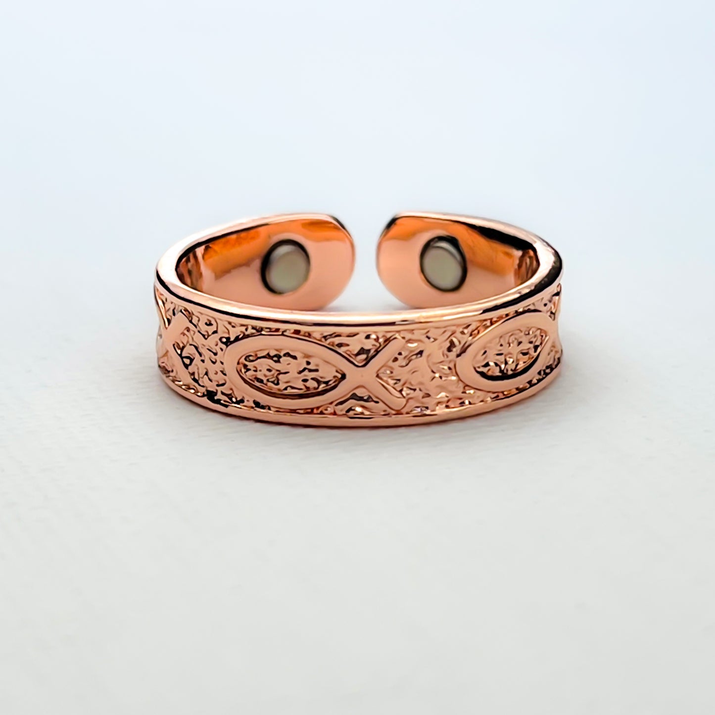 100% Pure Copper Magnetic Therapy Ring Adjustable