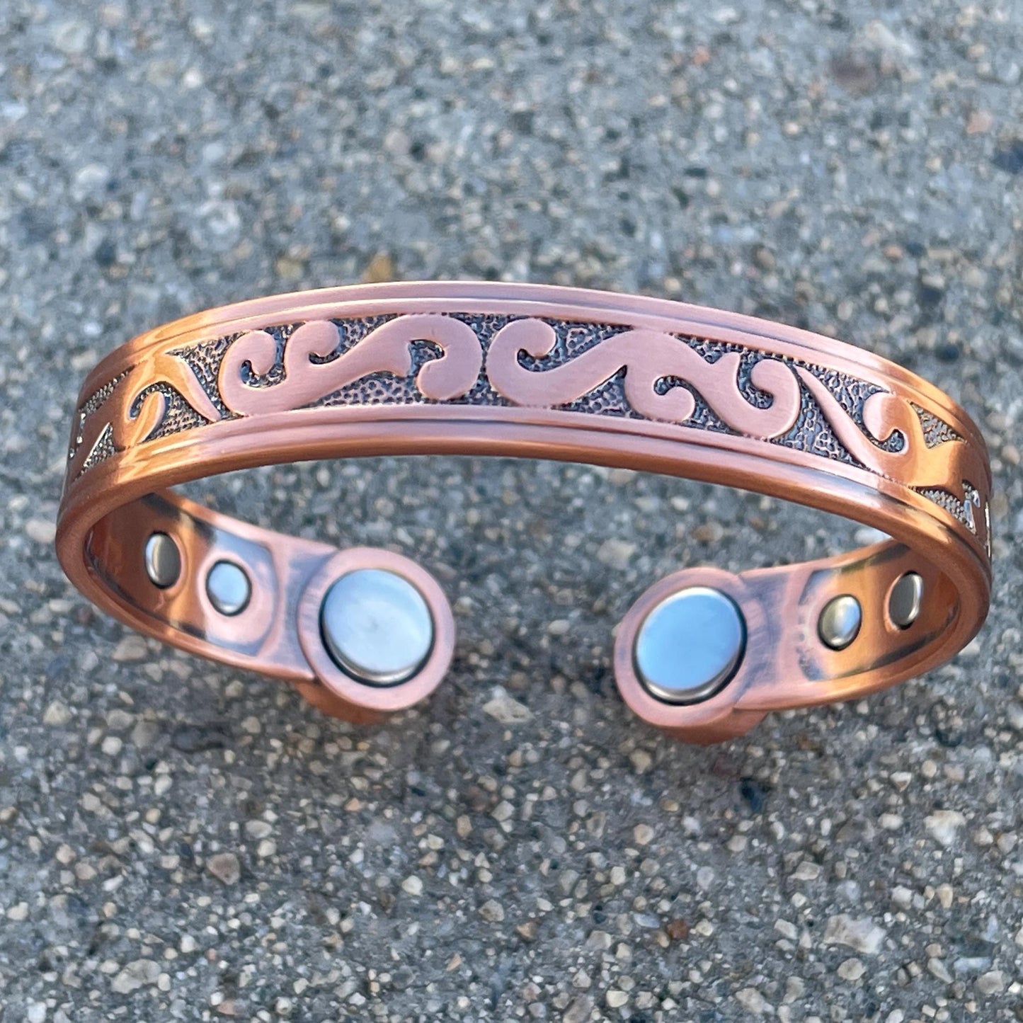 Elegant Pure Copper Magnetic Therapy Bracelet for Pain Relief & Healing Adjustable Stylish