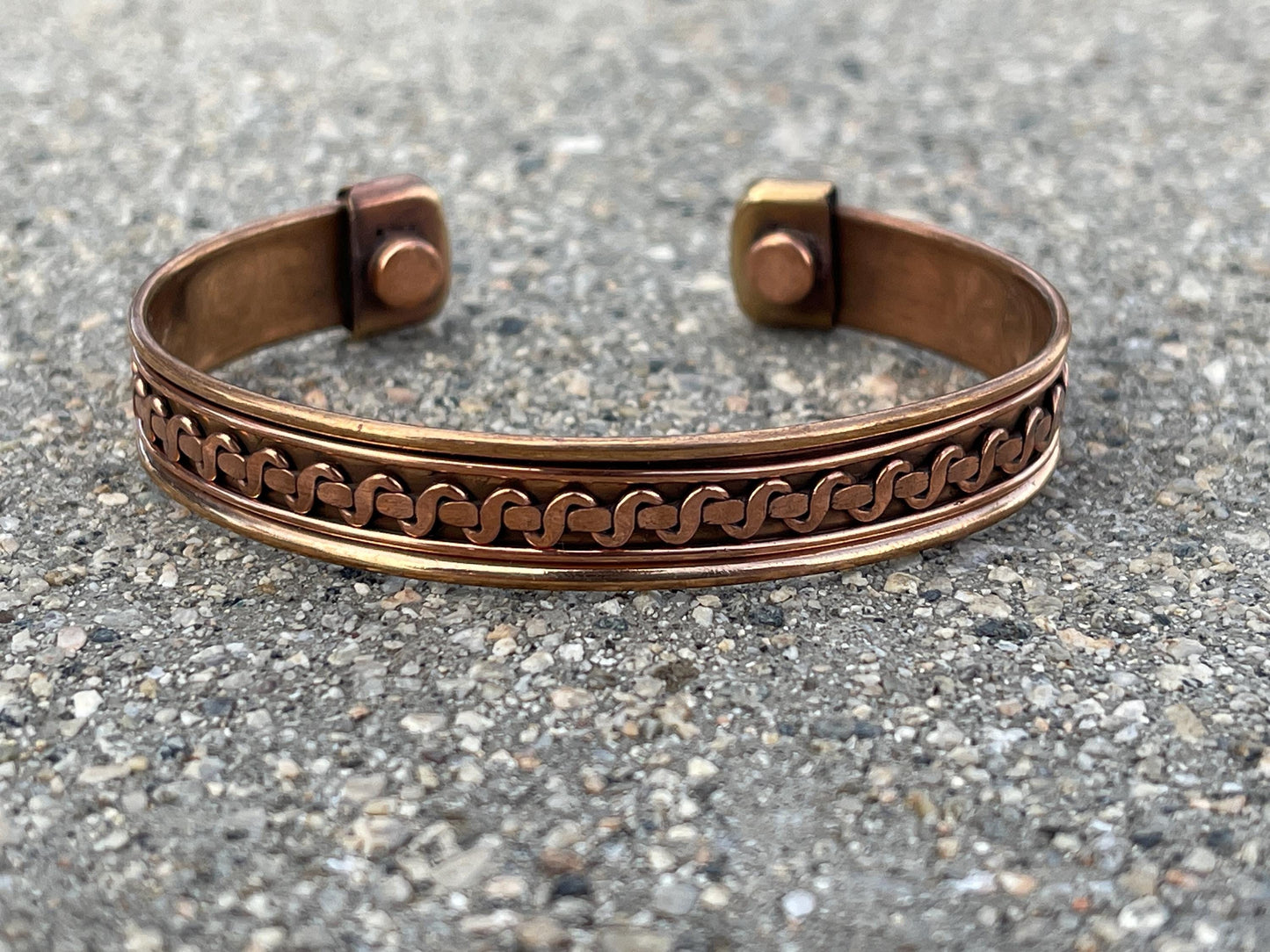 Elegant Pure Copper Magnetic Therapy Bracelet for Pain Relief & Healing Unisex Adjustable Stylish
