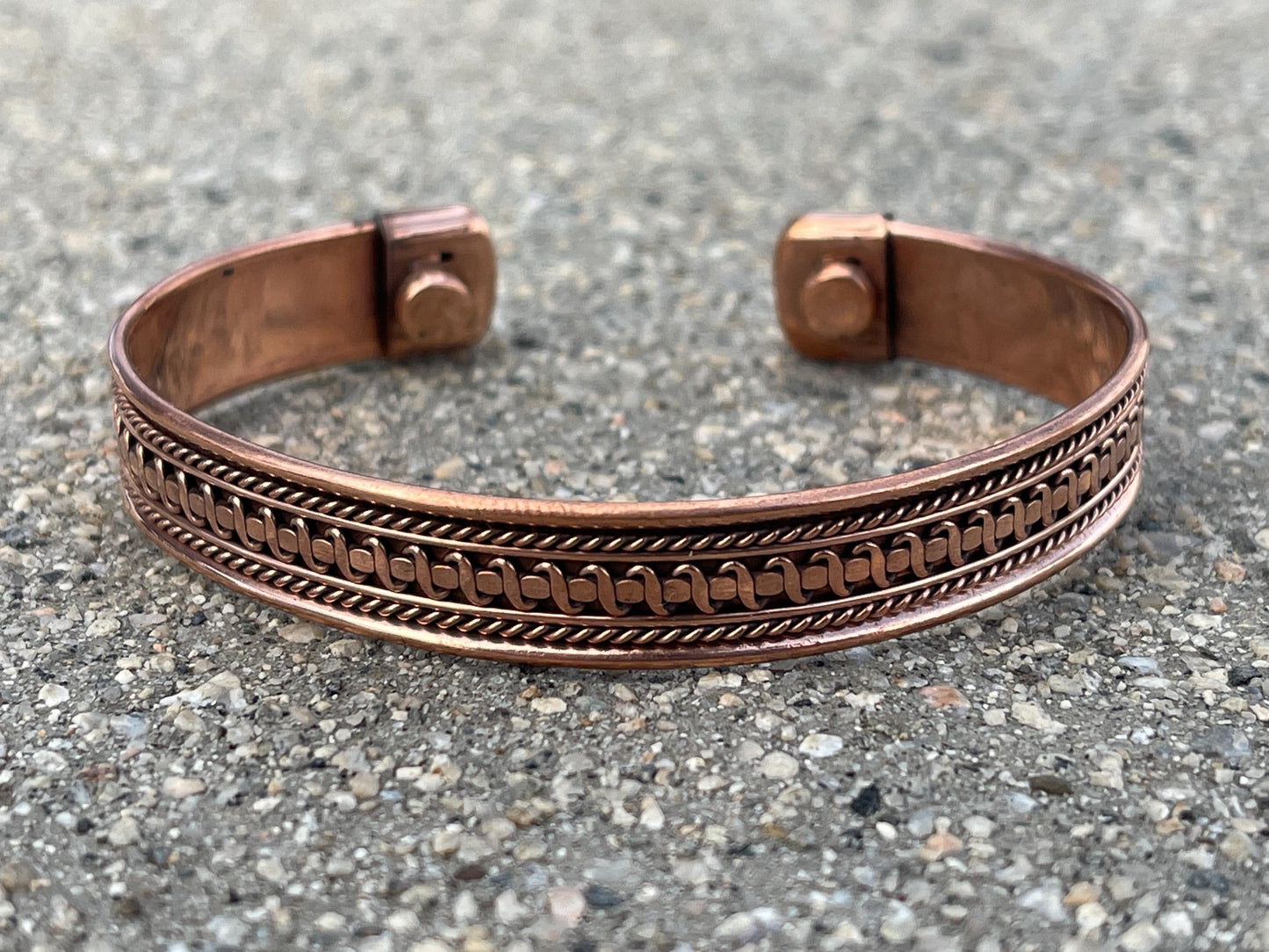 Elegant Pure Copper Magnetic Therapy Bracelet for Pain Relief & Healing Unisex Adjustable Stylish