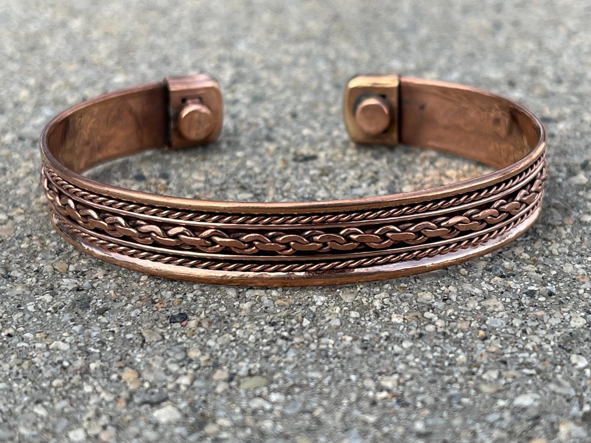 Elegant Pure Copper Magnetic Therapy Bracelet for Pain Relief & Healing Unisex Adjustable Stylish