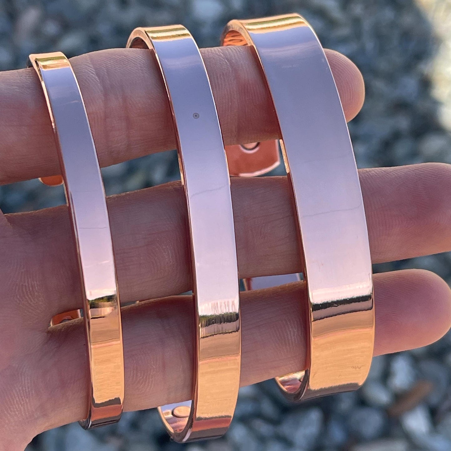 Elegant Pure Copper Magnetic Therapy Bracelet for Pain Relief & Healing Adjustable Stylish 3 Size