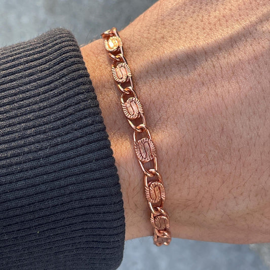 Pure Copper Therapy Bracelet for Pain Relief & Healing 8.5"
