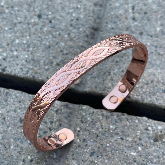 Elegant Pure Copper Magnetic Therapy Bracelet for Pain Relief & Healing Adjustable Stylish