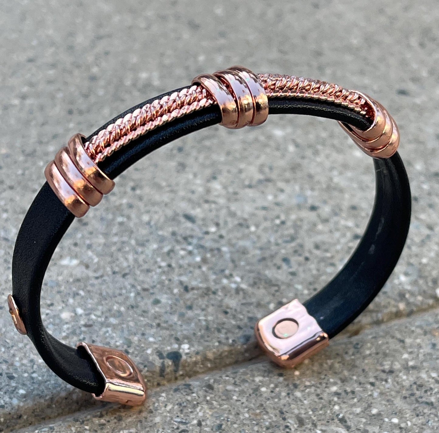 100% Pure Copper Magnetic Therapy Bracelet for Pain Relief & Healing Adjustable