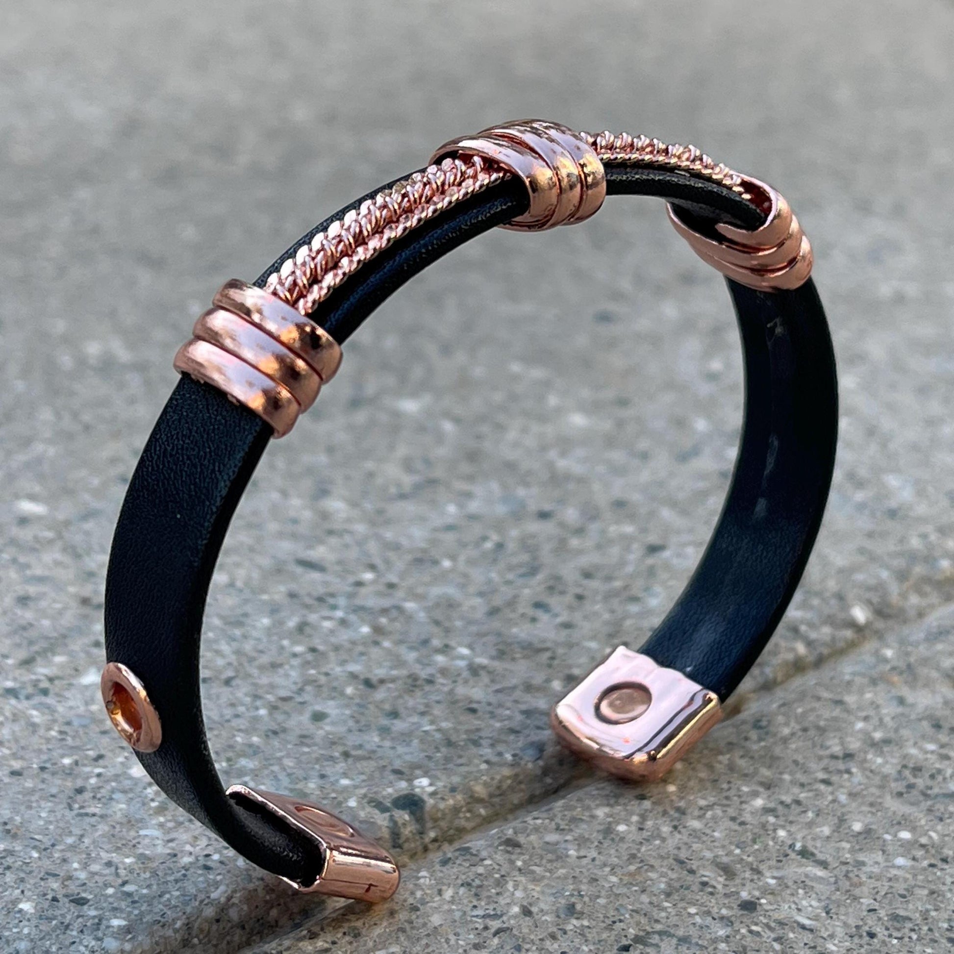 100% Pure Copper Magnetic Therapy Bracelet for Pain Relief & Healing Adjustable