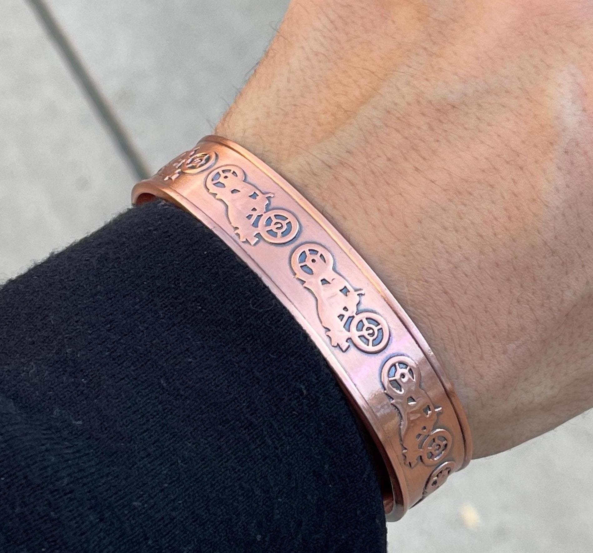 100% Pure Copper Magnetic Therapy Bracelet for Pain Relief & Healing Adjustable Style