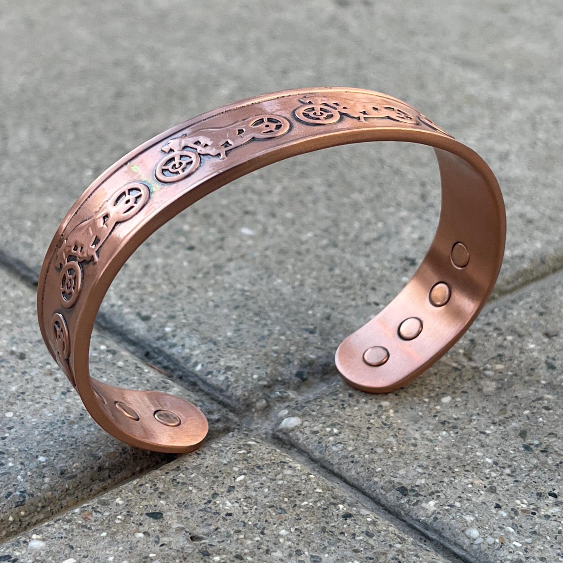 100% Pure Copper Magnetic Therapy Bracelet for Pain Relief & Healing Adjustable Style