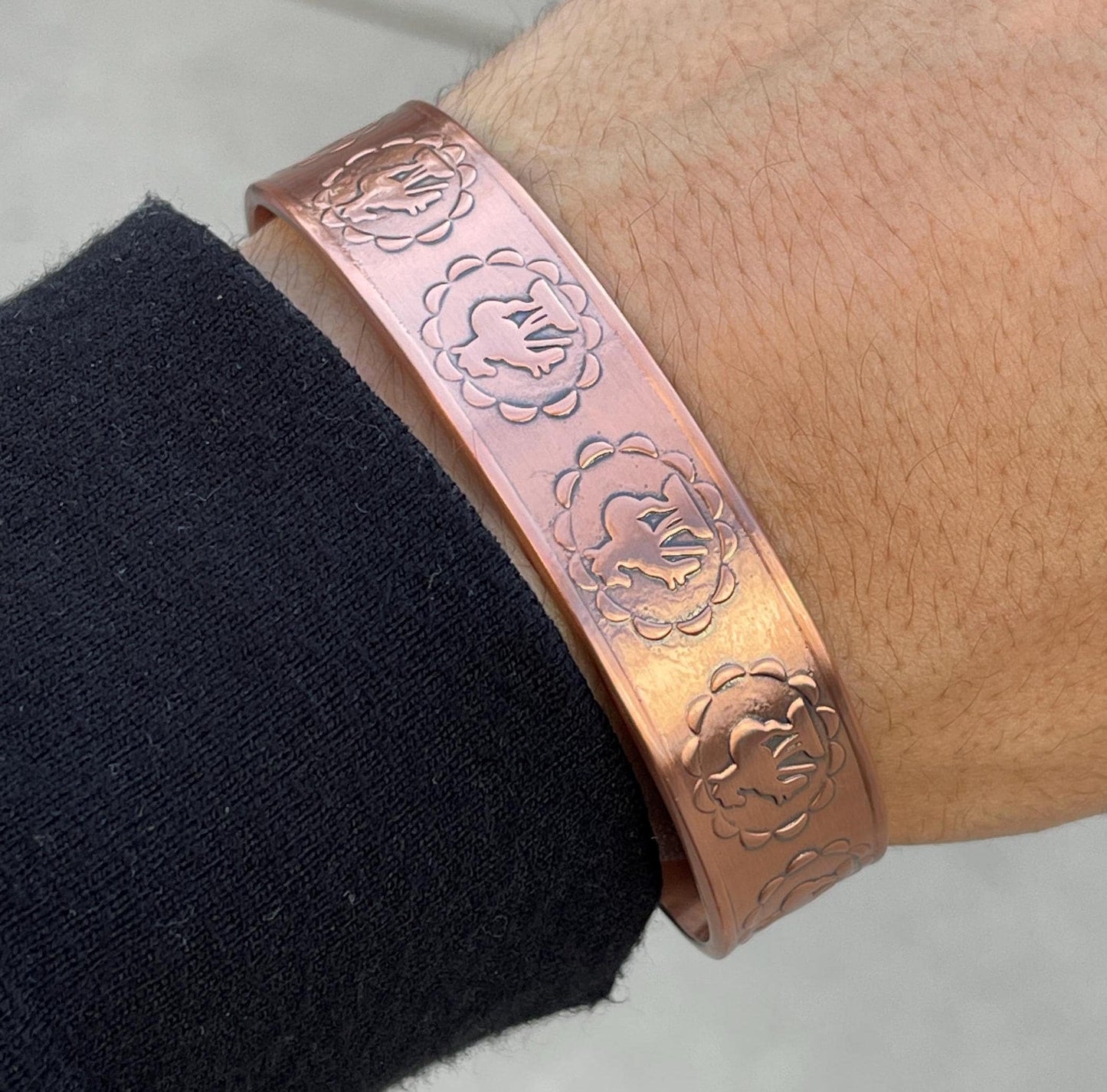 100% Pure Copper Magnetic Therapy Bracelet for Pain Relief & Healing Adjustable