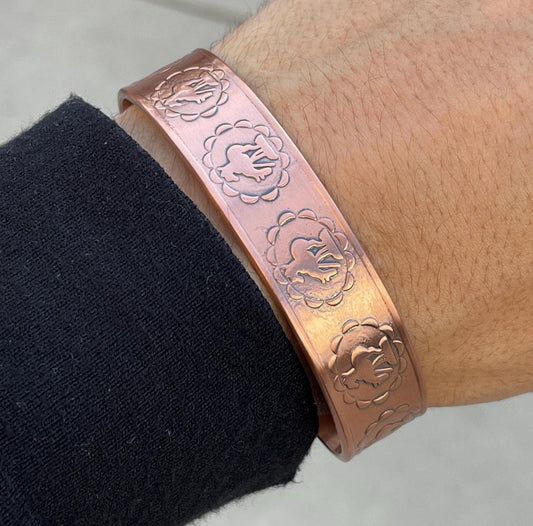 100% Pure Copper Magnetic Therapy Bracelet for Pain Relief & Healing Adjustable