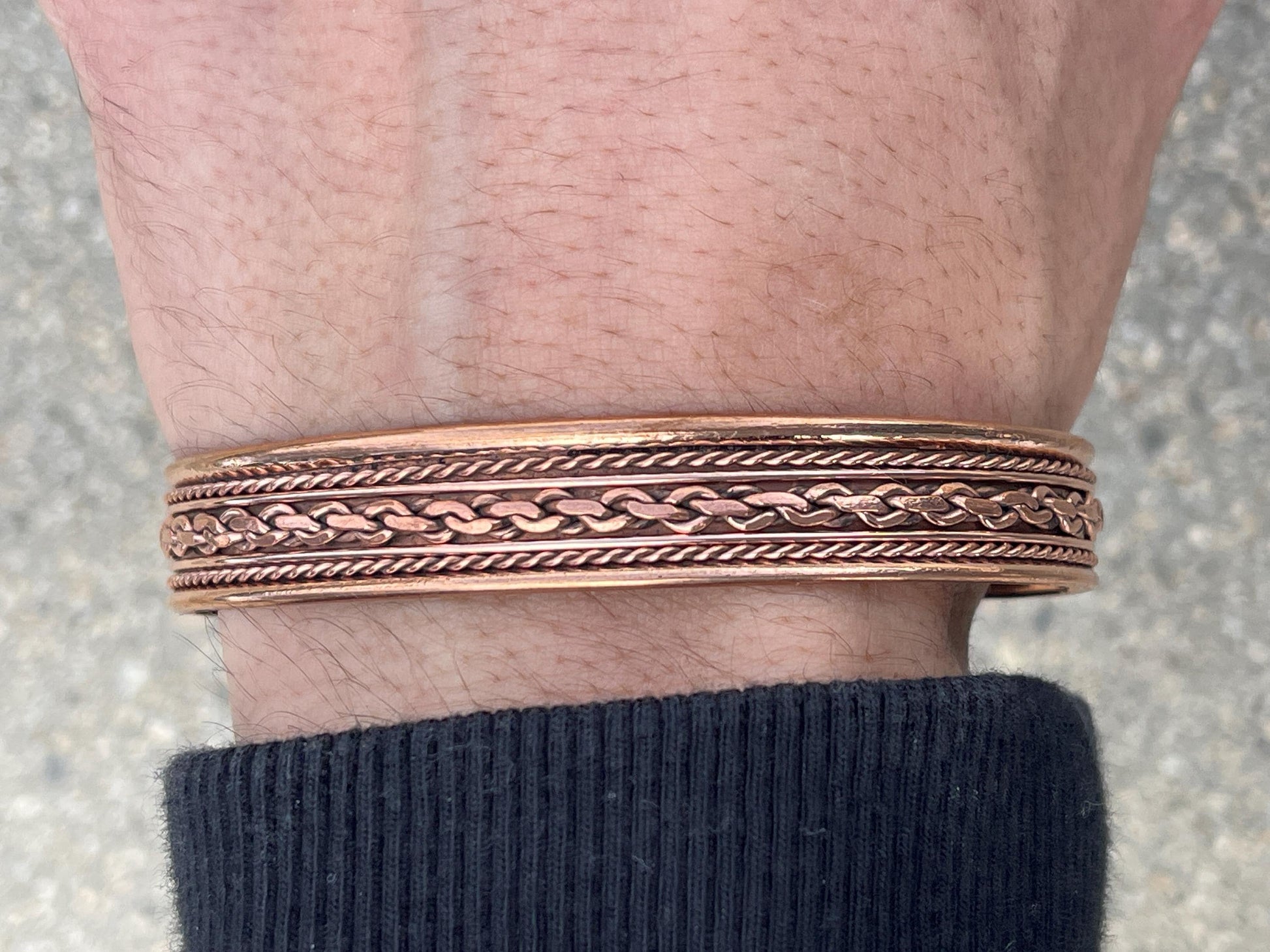 Elegant Pure Copper Magnetic Therapy Bracelet for Pain Relief & Healing Unisex Adjustable Stylish