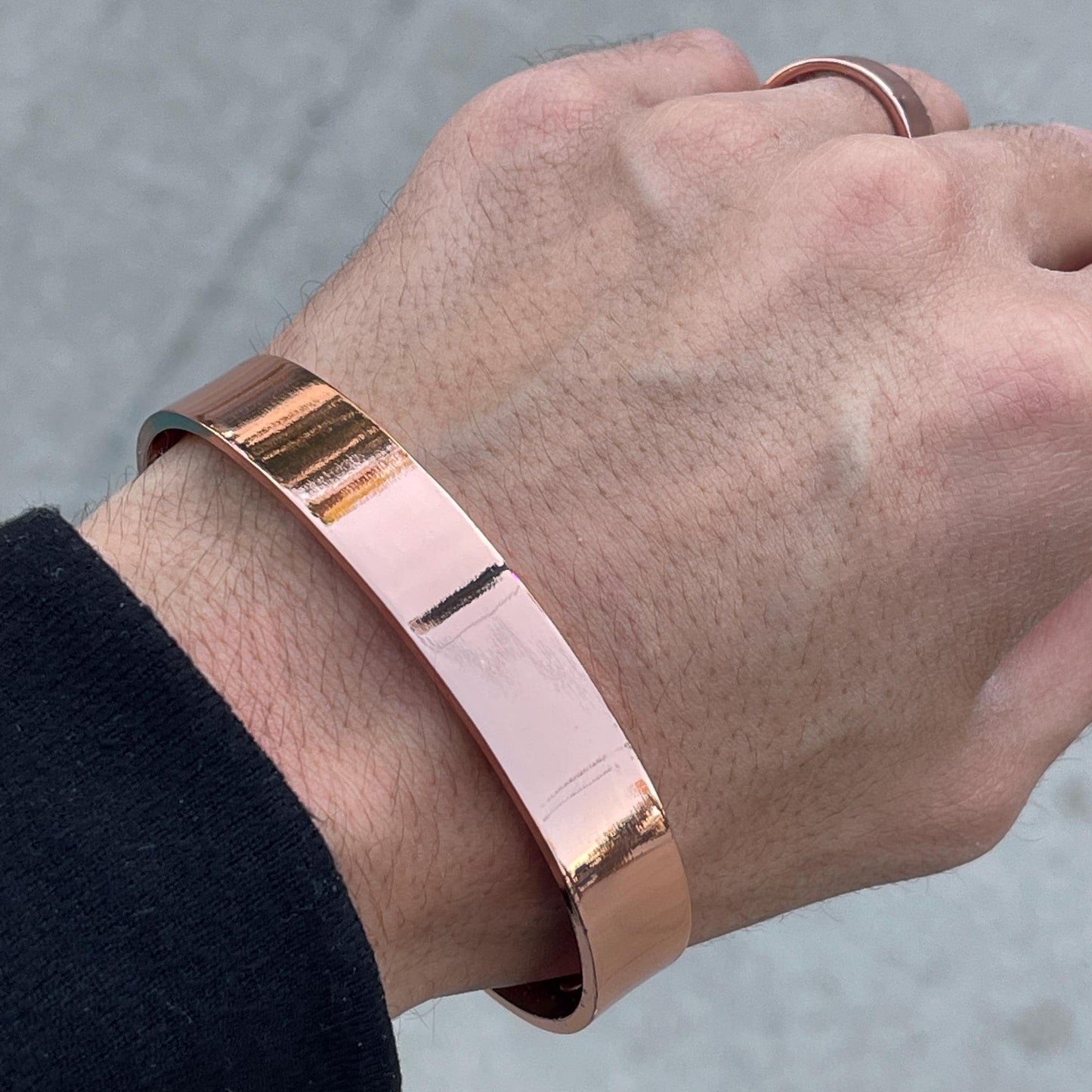 Elegant Shiny Pure Copper Magnetic Therapy Bracelet for Pain Relief & Healing Adjustable Stylish