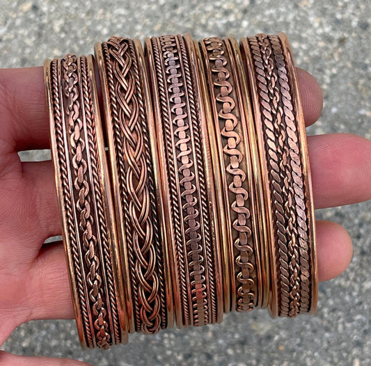 Elegant Pure Copper Magnetic Therapy Bracelet for Pain Relief & Healing Unisex Adjustable Stylish