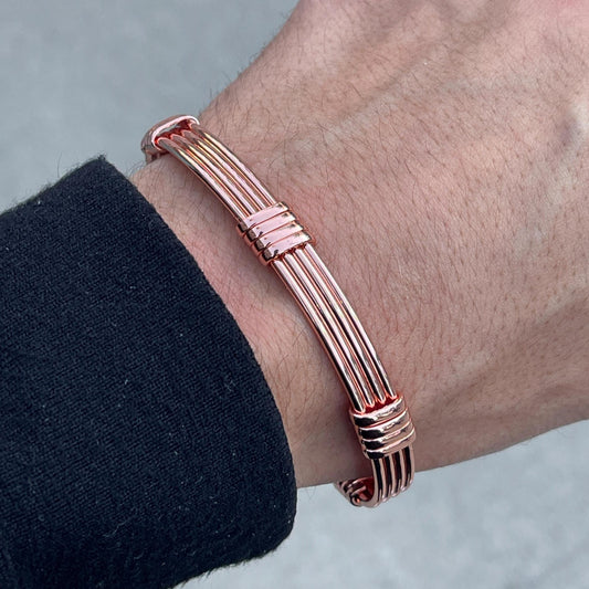 Elegant Pure Copper Magnetic Therapy Bracelet for Pain Relief & Healing Adjustable Stylish