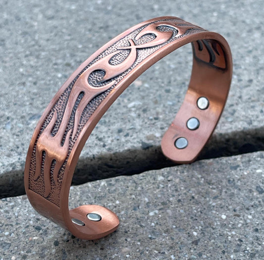 Elegant Pure Copper Magnetic Therapy Bracelet for Pain Relief & Healing Adjustable Stylish