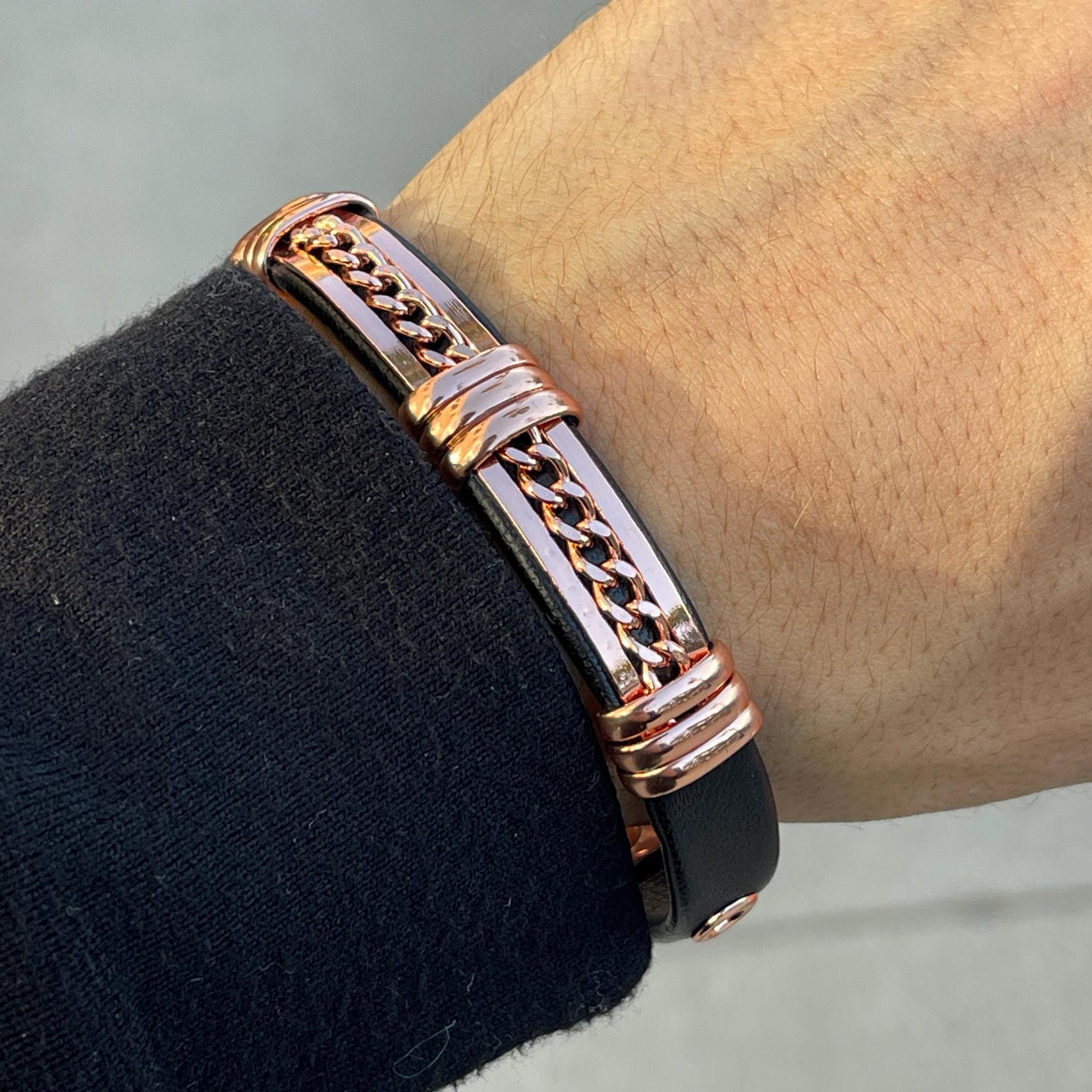 100% Pure Copper Magnetic Therapy Bracelet for Pain Relief & Healing Adjustable