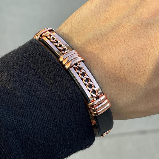100% Pure Copper Magnetic Therapy Bracelet for Pain Relief & Healing Adjustable