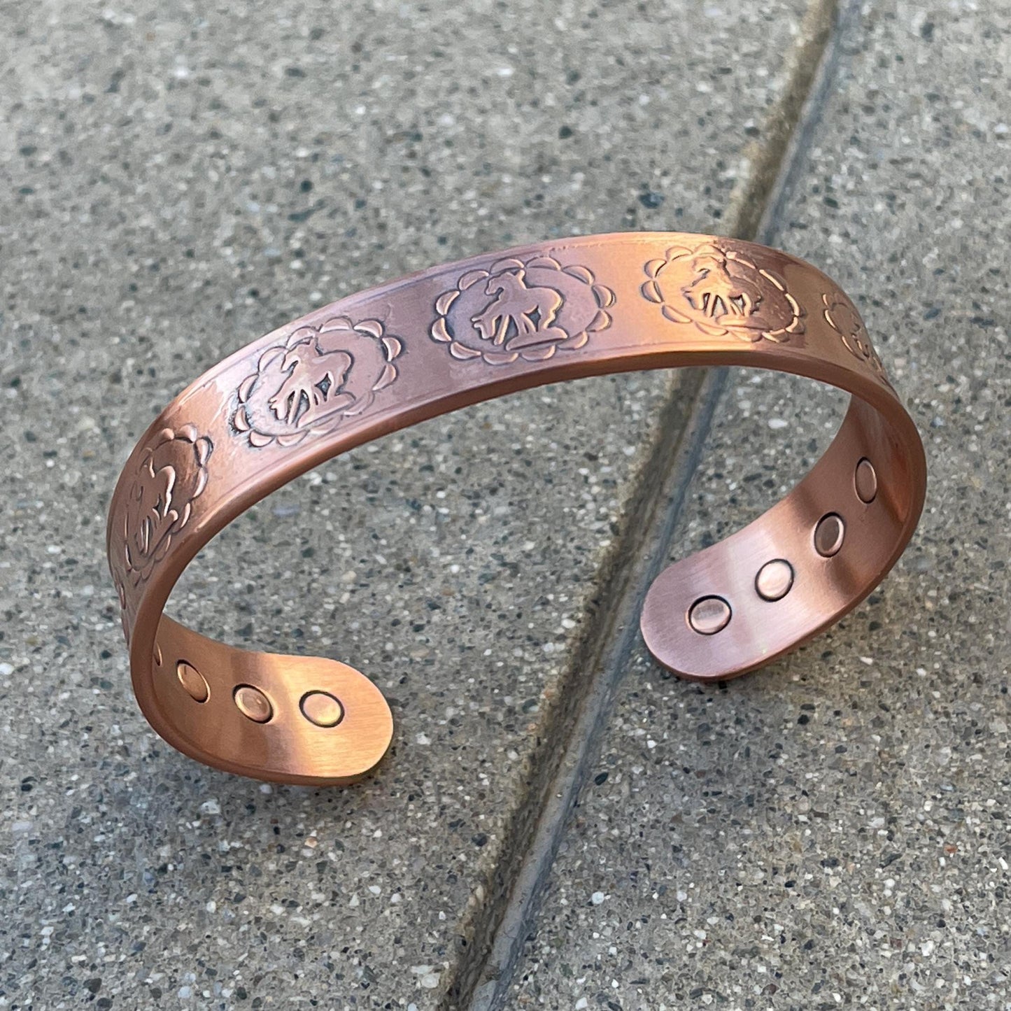100% Pure Copper Magnetic Therapy Bracelet for Pain Relief & Healing Adjustable