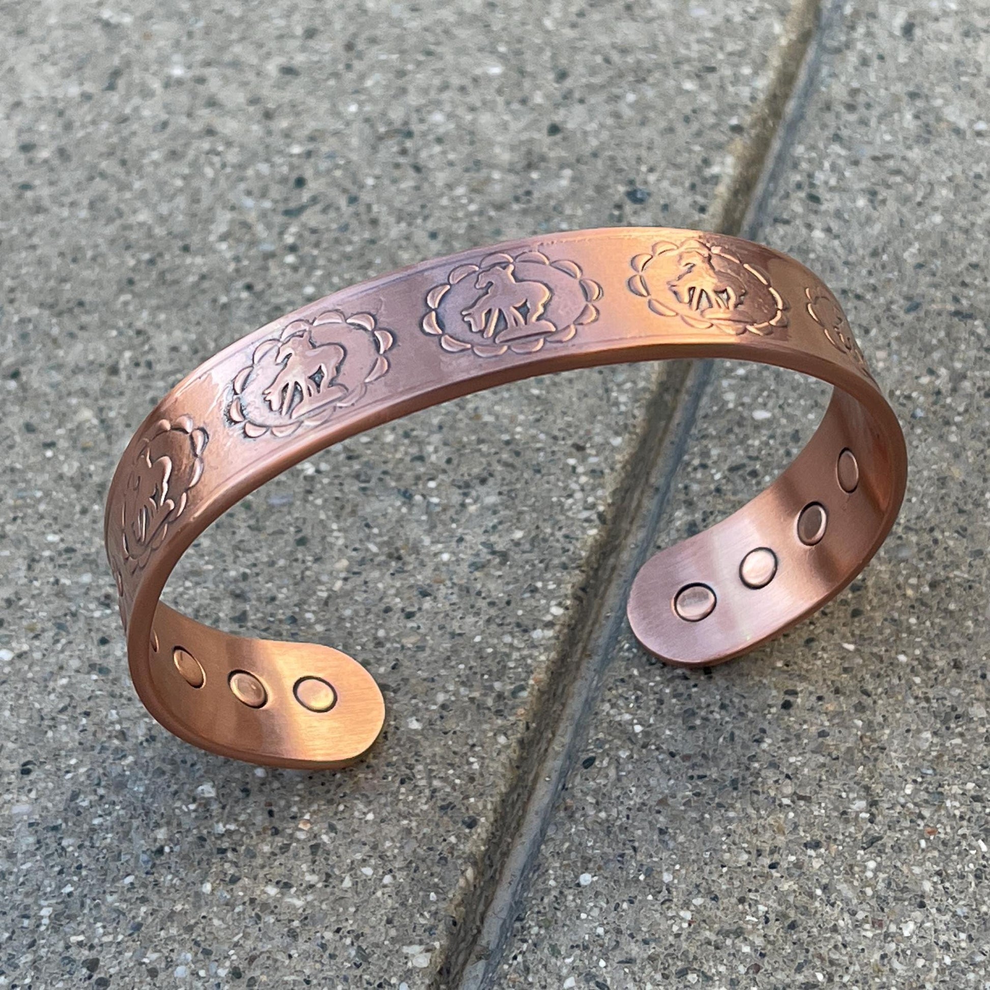 100% Pure Copper Magnetic Therapy Bracelet for Pain Relief & Healing Adjustable