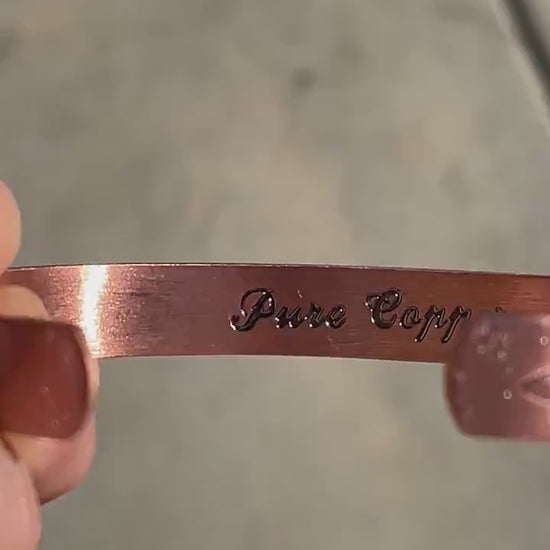 Elegant Pure Copper Magnetic Therapy Bracelet for Pain Relief & Healing Adjustable Stylish