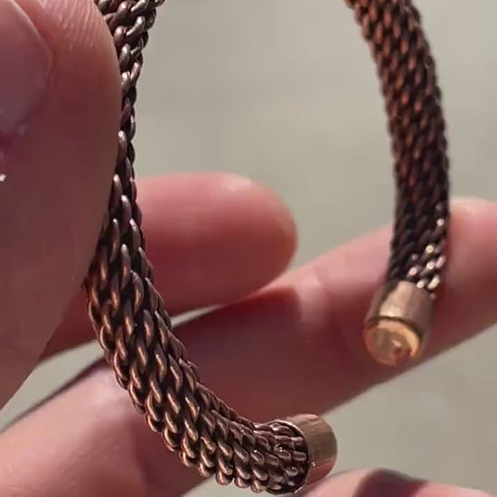 Elegant Pure Copper Therapy Bracelet for Pain Relief & Healing Adjustable Stylish