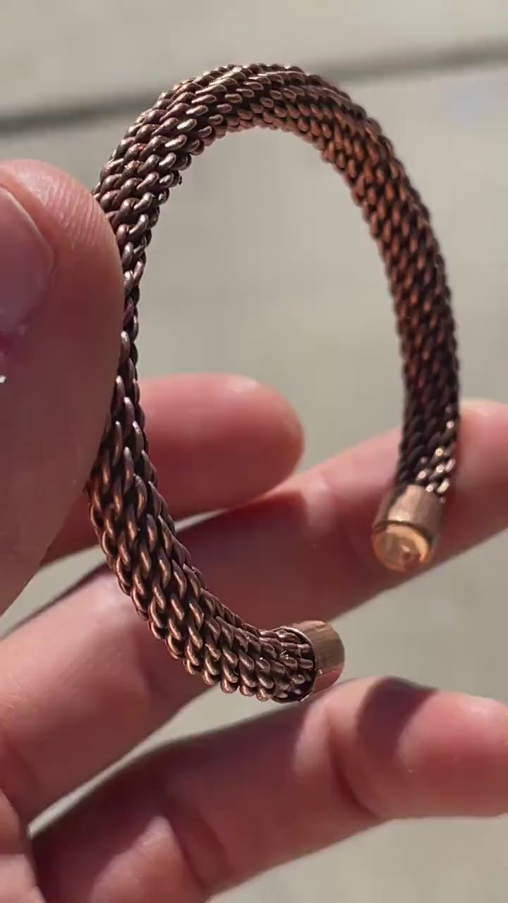 Elegant Pure Copper Therapy Bracelet for Pain Relief & Healing Adjustable Stylish