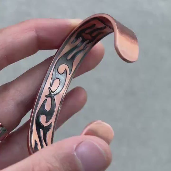 Elegant Pure Copper Magnetic Therapy Bracelet for Pain Relief & Healing Adjustable Stylish