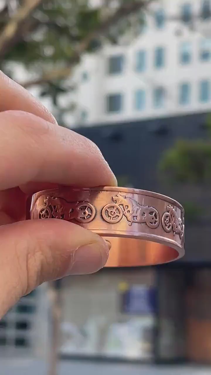 100% Pure Copper Magnetic Therapy Bracelet for Pain Relief & Healing Adjustable Style